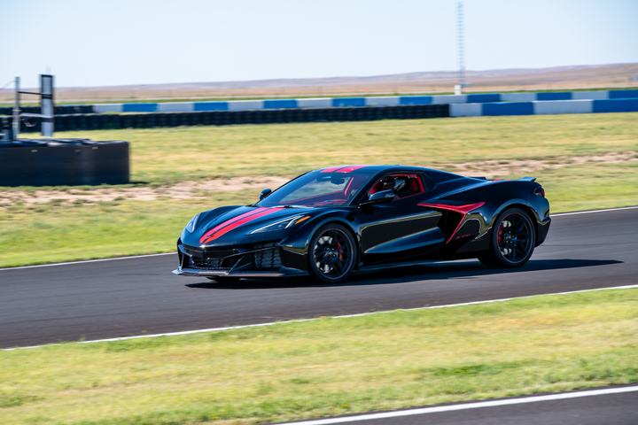 Black - Red Stripe - Corvette C8